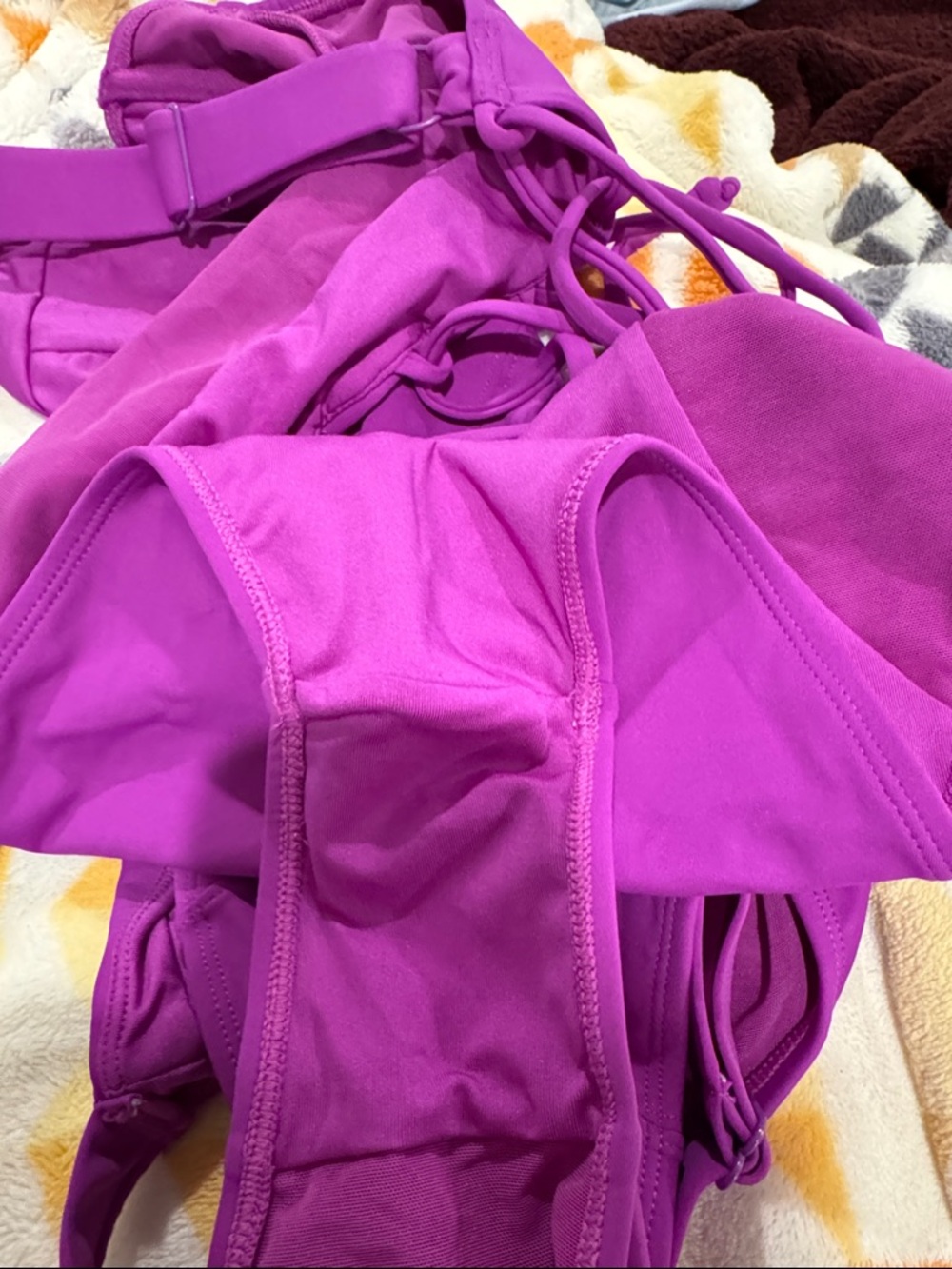 TEAL Structured Purple One-Piece Swimsuit with Supportive Cups - Picture 7 of 11